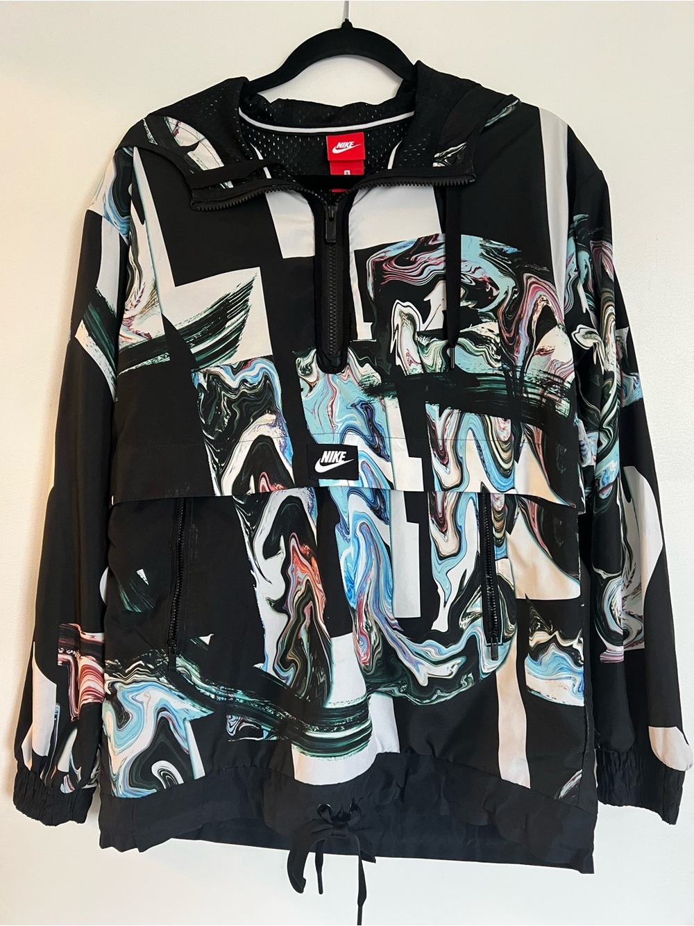 Nike Black Abstract Print Jacket